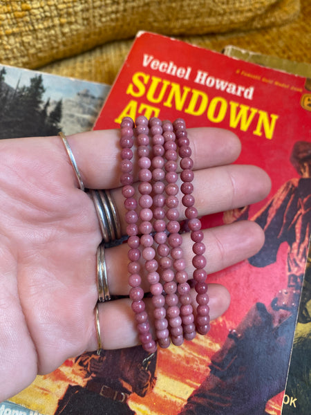 4mm Beaded Crystal Bracelets