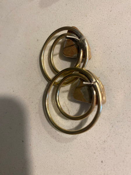 Sassy Brass Earrings