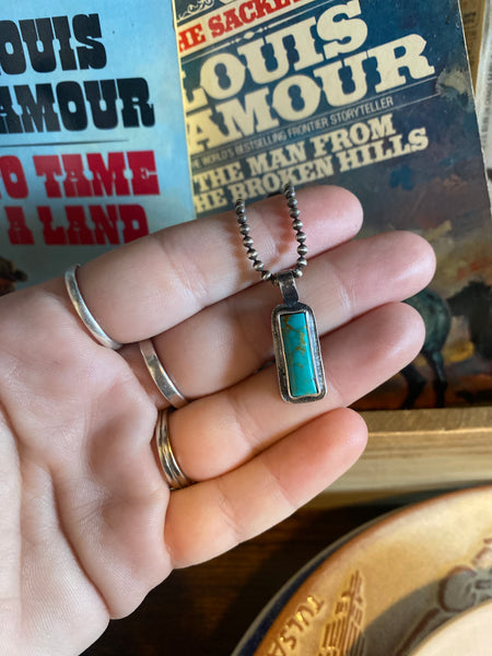 Turquoise Bar Necklace