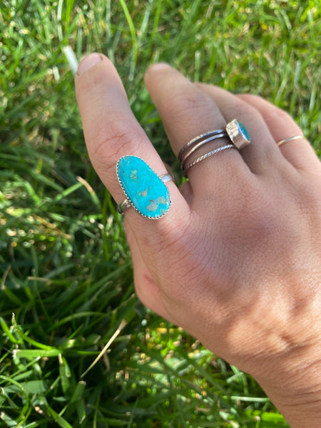 Size 8 Turquoise Ring