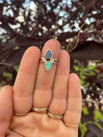 Opal and Turquoise Ring