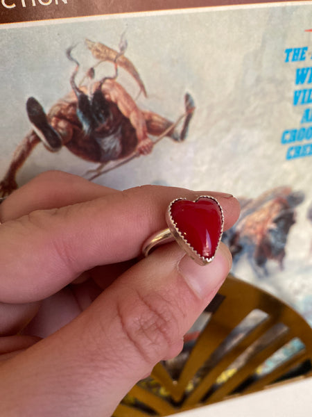 Size 7.5 Heart Ring