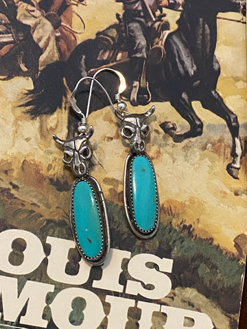El Bisonte Turquesa Earrings