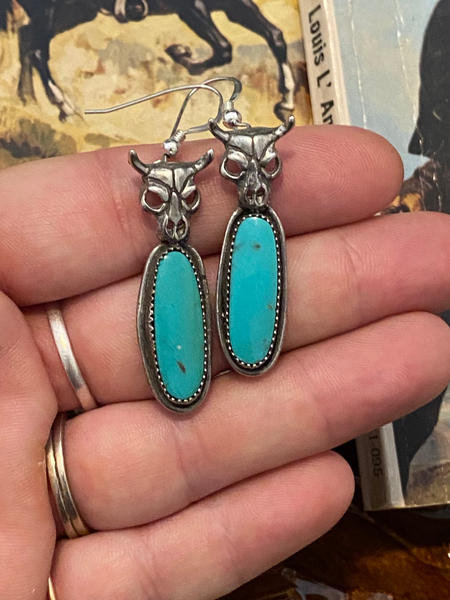 El Bisonte Turquesa Earrings