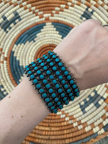 Vintage Zuni Snake Eye Set