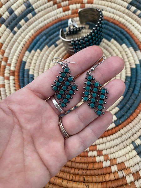 Vintage Zuni Snake Eye Set